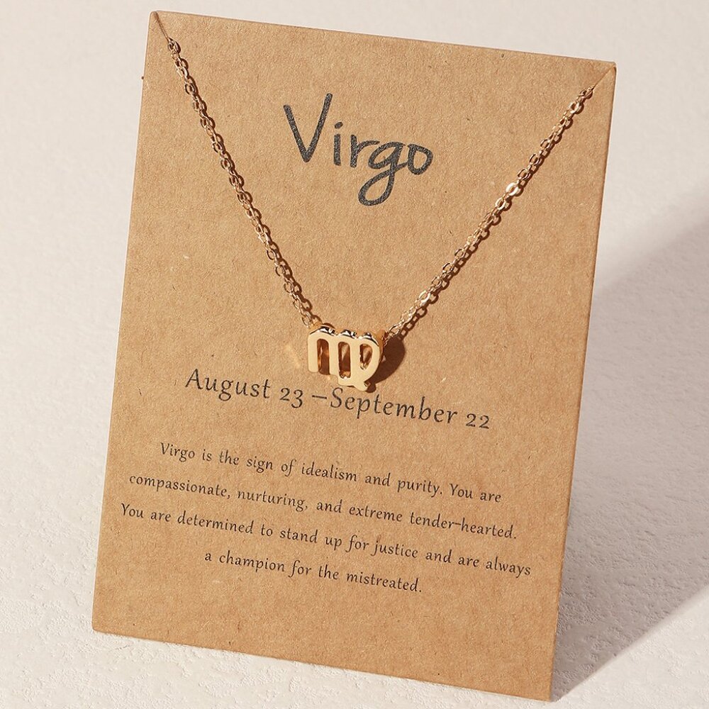Virgo Zodiac Necklace Stainless steel